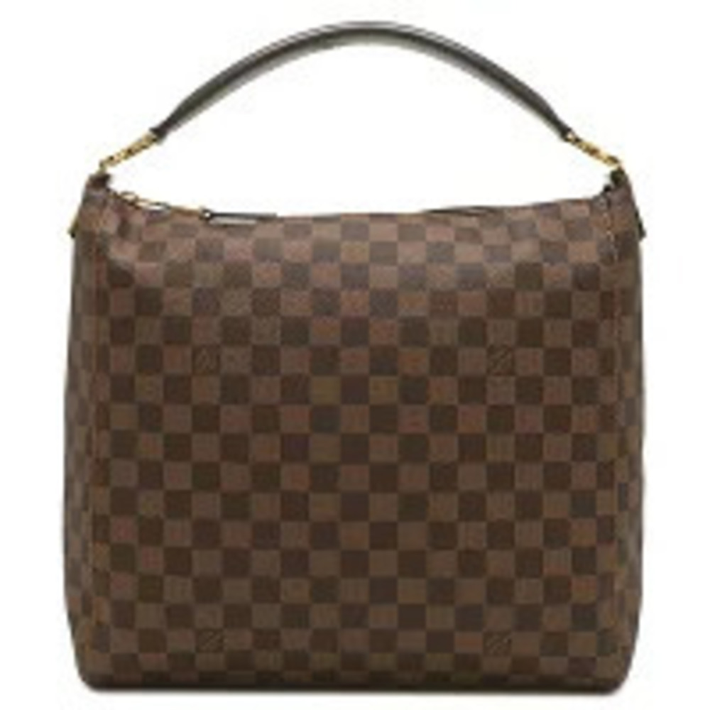 Louis Vuitton Portobello Shoulder Bag Damier Canvas Ebene Brown Handbag